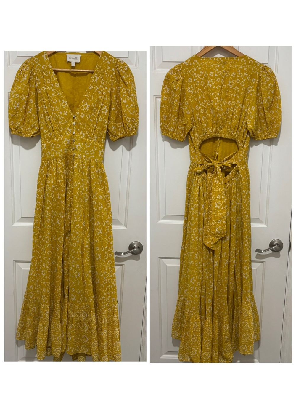 Cleobella Alora Ankle Dress in Cassia size Medium organic cotton